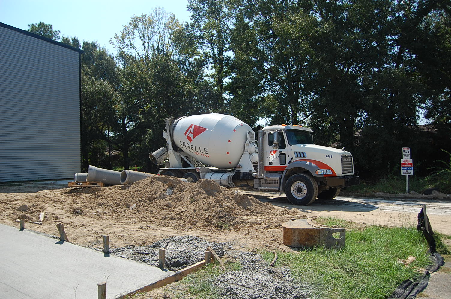 Foundation and concrete work for a custom metal building by B&J Metal Buildings